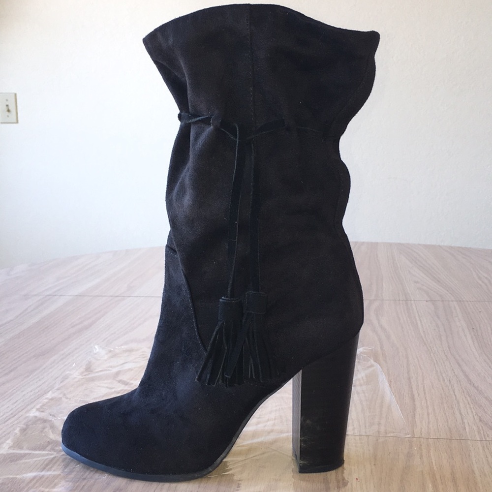 Suede bootie